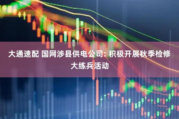 大通速配 国网涉县供电公司: 积极开展秋季检修大练兵活动